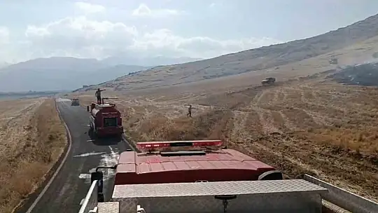 Gaziantep'te anız yangını ormanlık alana zarar verdi