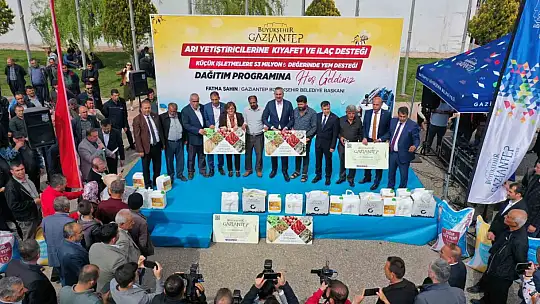 Gaziantep'te arı yetiştiricilerine ve çiftçilere dev destek