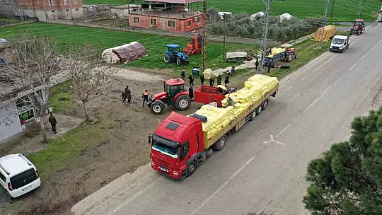 Gaziantep'te arpa ve buğday üreticilerine gübre desteği