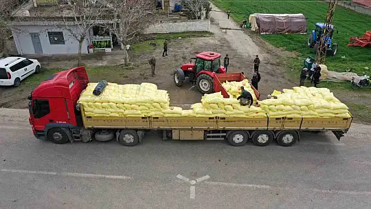 Gaziantep'te arpa ve buğday üreticilerine gübre desteği