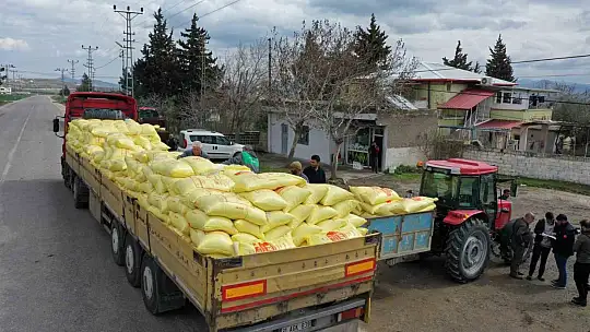 Gaziantep'te arpa ve buğday üreticilerine gübre desteği