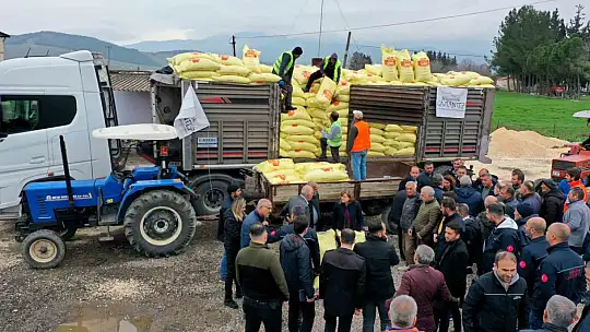 Gaziantep'te arpa ve buğday üreticilerine gübre desteği