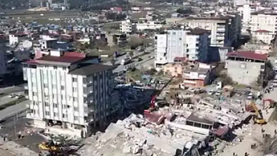 Gaziantep'te çadır kent havadan görüntülendi