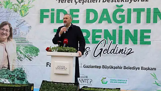 Gaziantep'te çiftçilere 2 milyon adet fide desteği