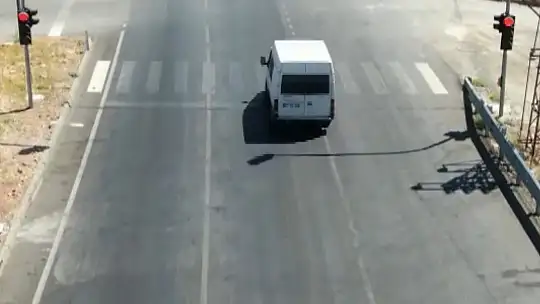 Gaziantep'te dron destekli trafik denetiminde 17 araca ceza