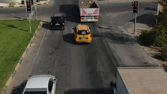 Gaziantep'te dron ile trafik denetimi
