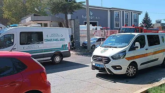 Gaziantep'te fabrikada patlama: 2 ölü