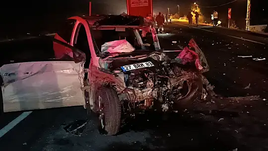 Gaziantep'te feci kaza: 1 ölü, 1 ağır yaralı