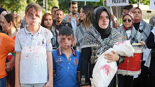 Gaziantep'te Filistin'e destek yürüyüşü yapıldı
