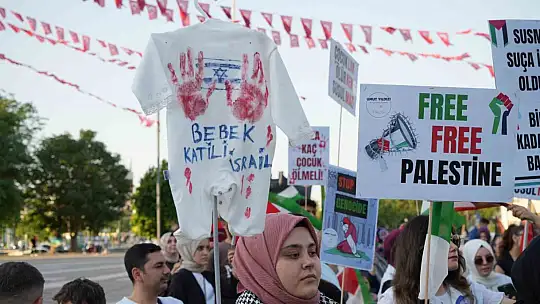 Gaziantep'te Filistin'e destek yürüyüşü yapıldı