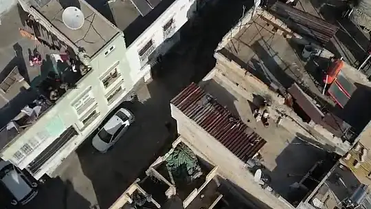 Gaziantep'te film sahnelerini aratmayan operasyon dron kamerasında