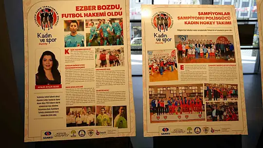 Gaziantep'te kadın sporcuların hayatını anlatan anlamlı sergi