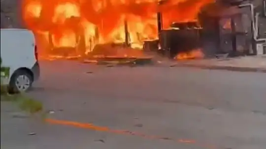 Gaziantep'te kafeteryada yangın paniği