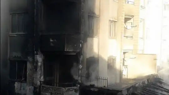 Gaziantep'te kafeteryada yangın paniği