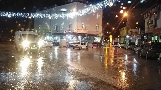 Gaziantep'te kar ve yağmur sevinci
