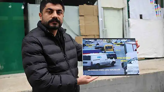 Gaziantep'te kargo çalışanları, müşterinin iş yerini basarak camı çerçeveyi indirdi