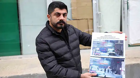 Gaziantep'te kargo çalışanları, müşterinin iş yerini basarak camı çerçeveyi indirdi