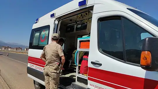 Gaziantep'te karpuz yüklü kamyon tarlaya uçtu: 1 yaralı
