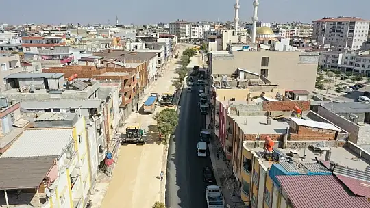 Gaziantep'te kilit taşları sökülüyor asfalt dökülüyor