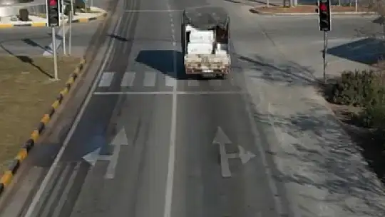 Gaziantep'te kırmızı ışık ihlali yapan 9 araca ceza