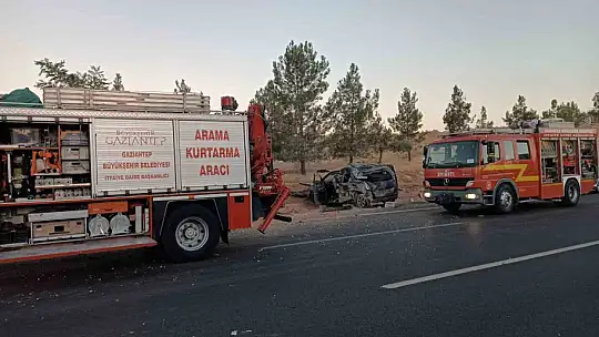 Gaziantep'te kontrolden çıkan hafriyat kamyonu aracı biçti: 1 ölü, 3 yaralı
