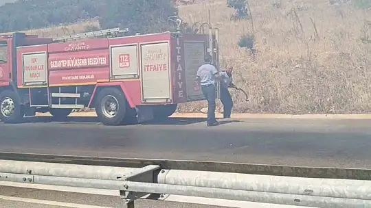 Gaziantep'te korkutan yangın söndürüldü