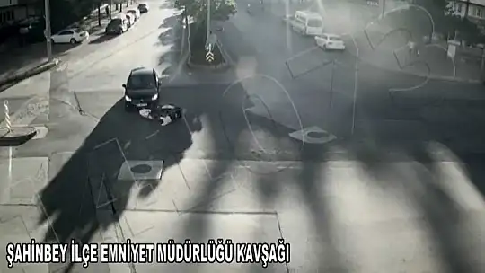 Gaziantep'te meydana gelen kazalar kameralara yansıdı