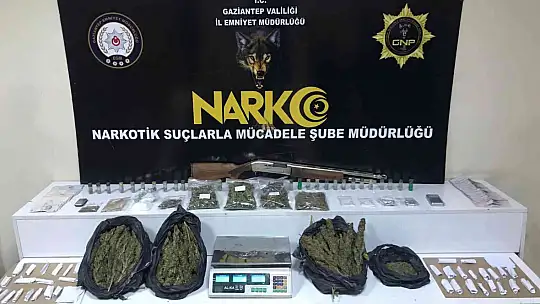 Gaziantep'te narkotikten dev şafak operasyonu: 18 gözaltı