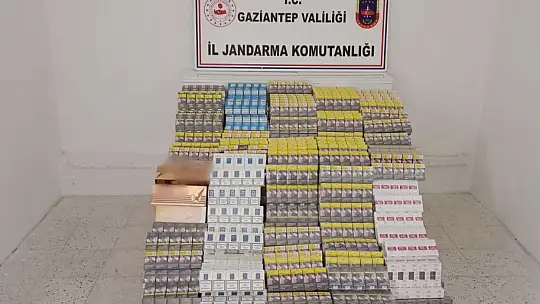 Gaziantep'te piyasa değeri 1 milyon 346 bin TL olan kaçak sigara ele geçirildi
