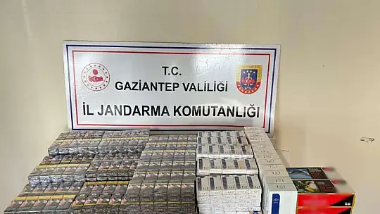 Gaziantep'te piyasa değeri 1 milyon 346 bin TL olan kaçak sigara ele geçirildi