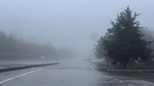 Gaziantep'te sağanak ve yoğun sis etkili oluyor