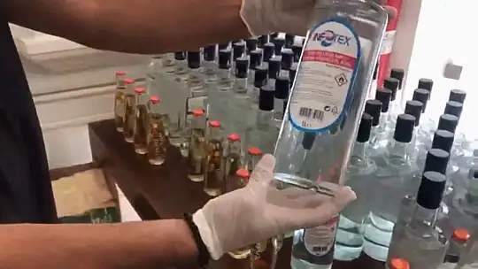 Gaziantep'te sahte içki operasyonu: 13 gözaltı