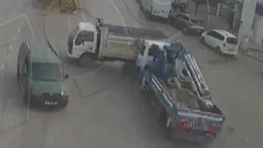 Gaziantep'te trafik kazaları kameralara yansıdı