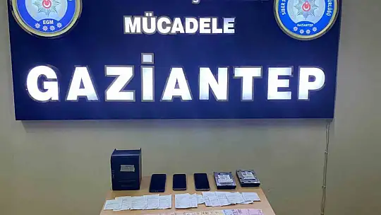 Gaziantep'te yasa dışı bahis operasyonunda 3 gözaltı