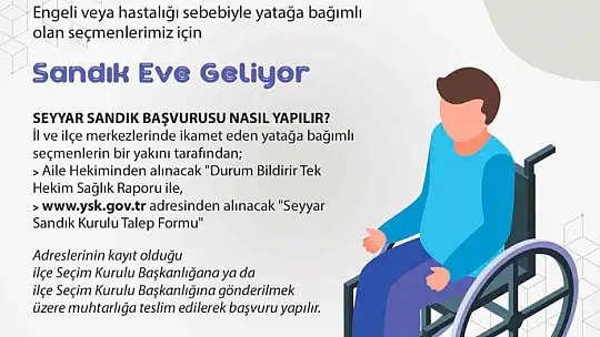 Gaziantep'te yerel seçimler için seyyar sandık başvuruları başladı