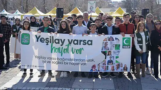 Gaziantep'te Yeşilay Haftası için farkındalık korteji