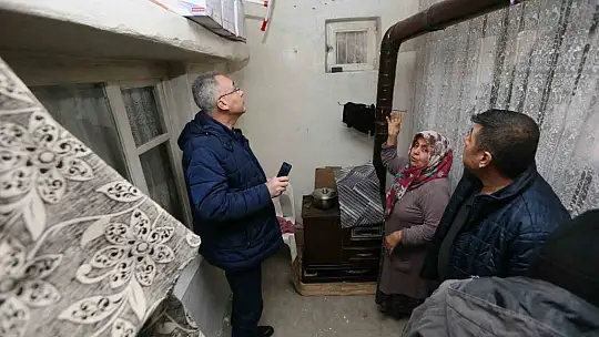 Gaziantep'te yoğun yağışın ardından su baskını olan evlere destek