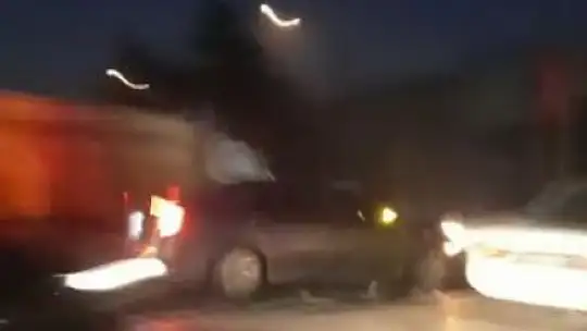 Gaziantep'te zincirleme trafik kazası anı kamerada