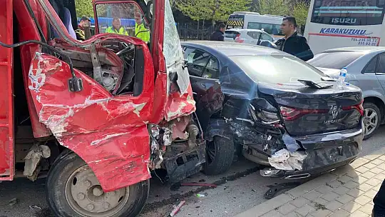 Gaziantep'te zincirleme trafik kazası: 1 yaralı