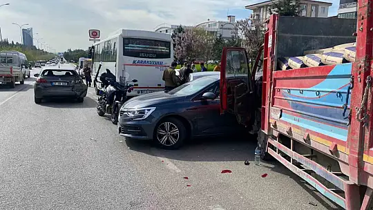 Gaziantep'te zincirleme trafik kazası: 1 yaralı