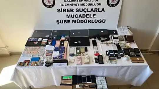 Gaziantep'teki dolandırıcılık ve tefecilik operasyonda 7 şahıs tutuklandı