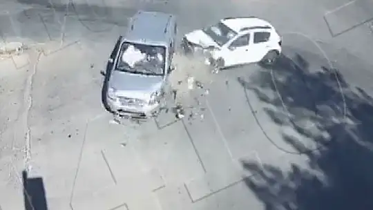 Gaziantep'teki feci trafik kazaları kameralara yansıdı