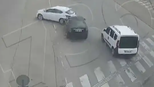 Gaziantep'teki feci trafik kazaları KGYS kameralarında