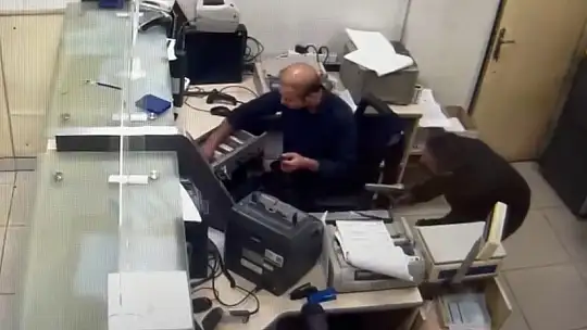 Gaziantep'teki PTT soygununun görüntüleri ortaya çıktı
