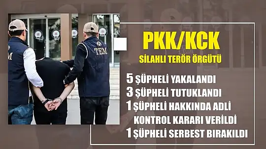 Gaziantep'teki terör operasyonlarında 6 günde 13 kişi gözaltına alındı