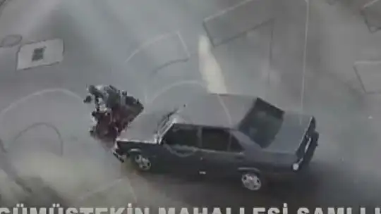 Gaziantep'teki trafik kazaları kameralara yansıdı