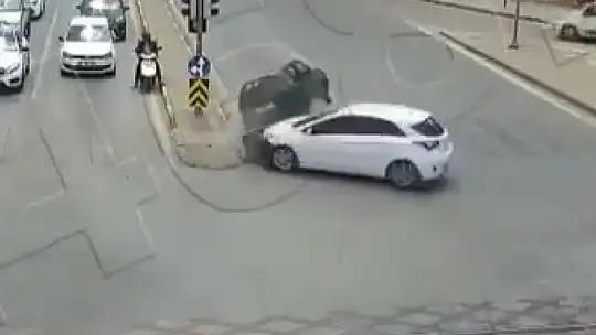 Gaziantep'teki trafik kazaları kameralarda