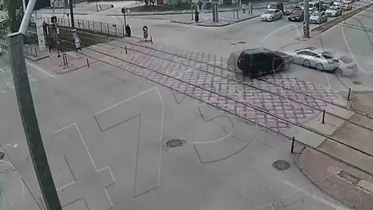Gaziantep'teki trafik kazaları kamerada