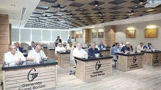 Gaziantep Ticaret Borsası eylül ayı meclis toplantısı yapıldı