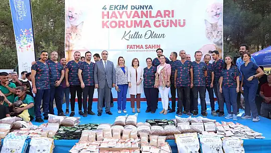 Gaziantep uygulaması ile puanını tamamlayanlara mama verildi